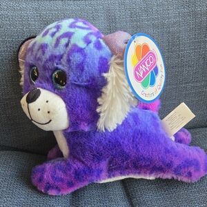 Nanco 7” Glitter Eye Spotted Baby Cheetah Plush Stuffed Animal Toy w/tags